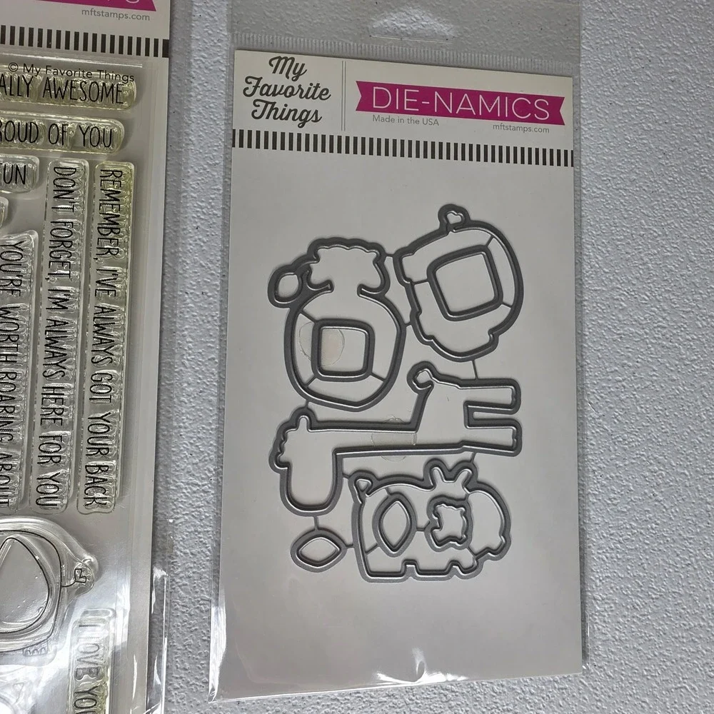 NEW My Favorite Things Safari Friends Stamp Die Set CS-321 MFT-1365 Animals